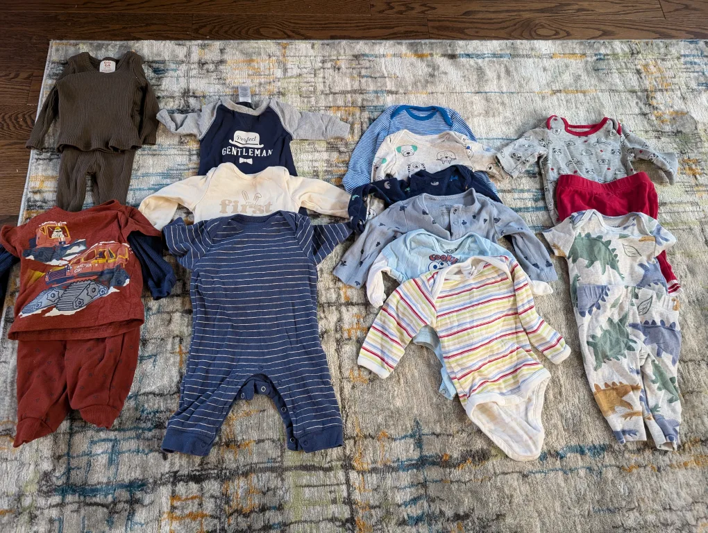 long sleeve onesies and sets NB-3M thumbnail