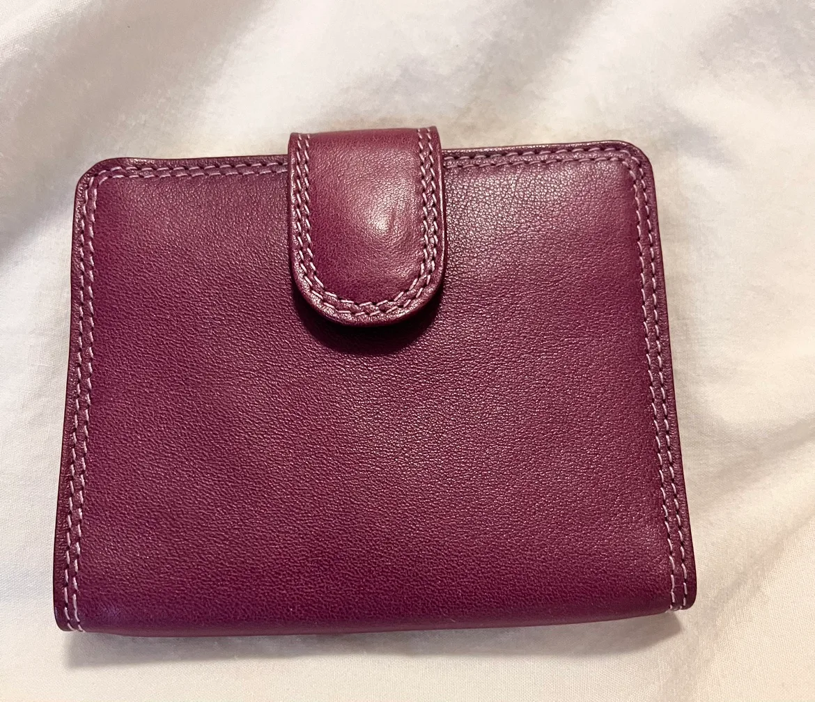 Belarno Purple leather Wallet image indicator(2)