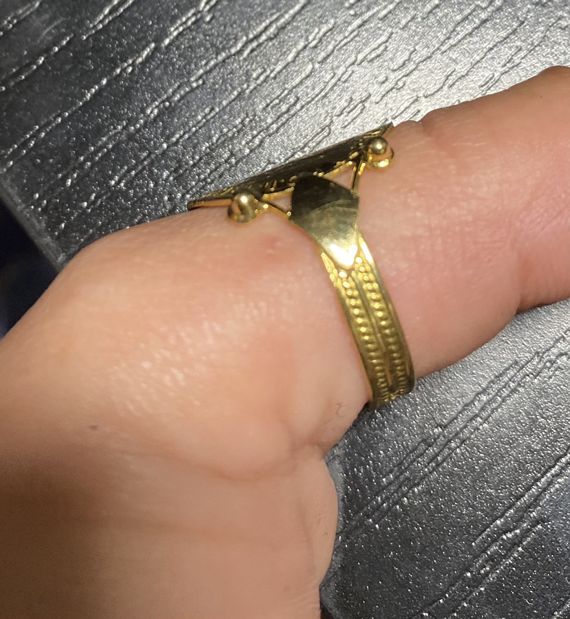 Gold Coin Ring 18K - photo 3