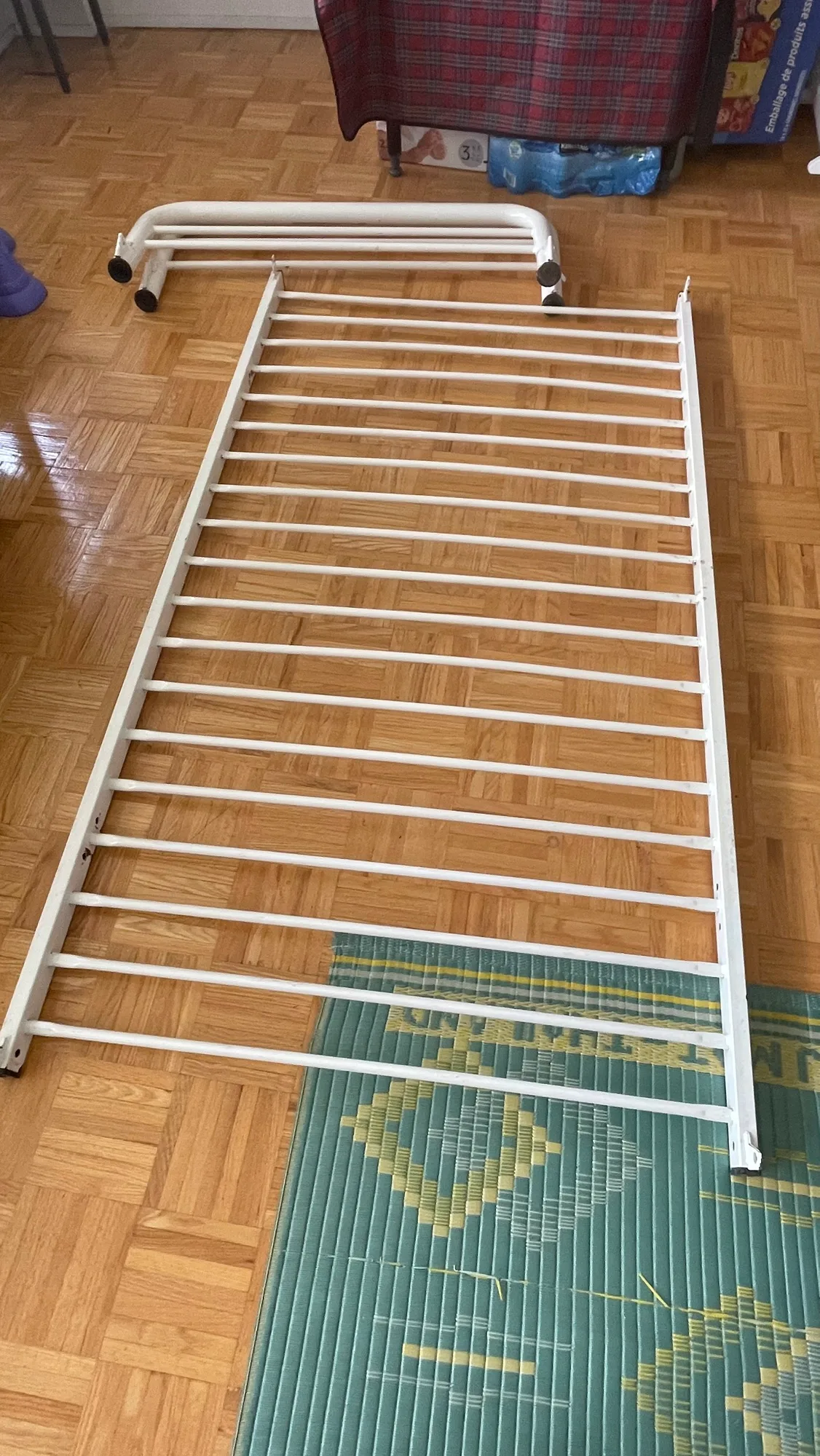 White Metal Bed Frame image indicator(3)