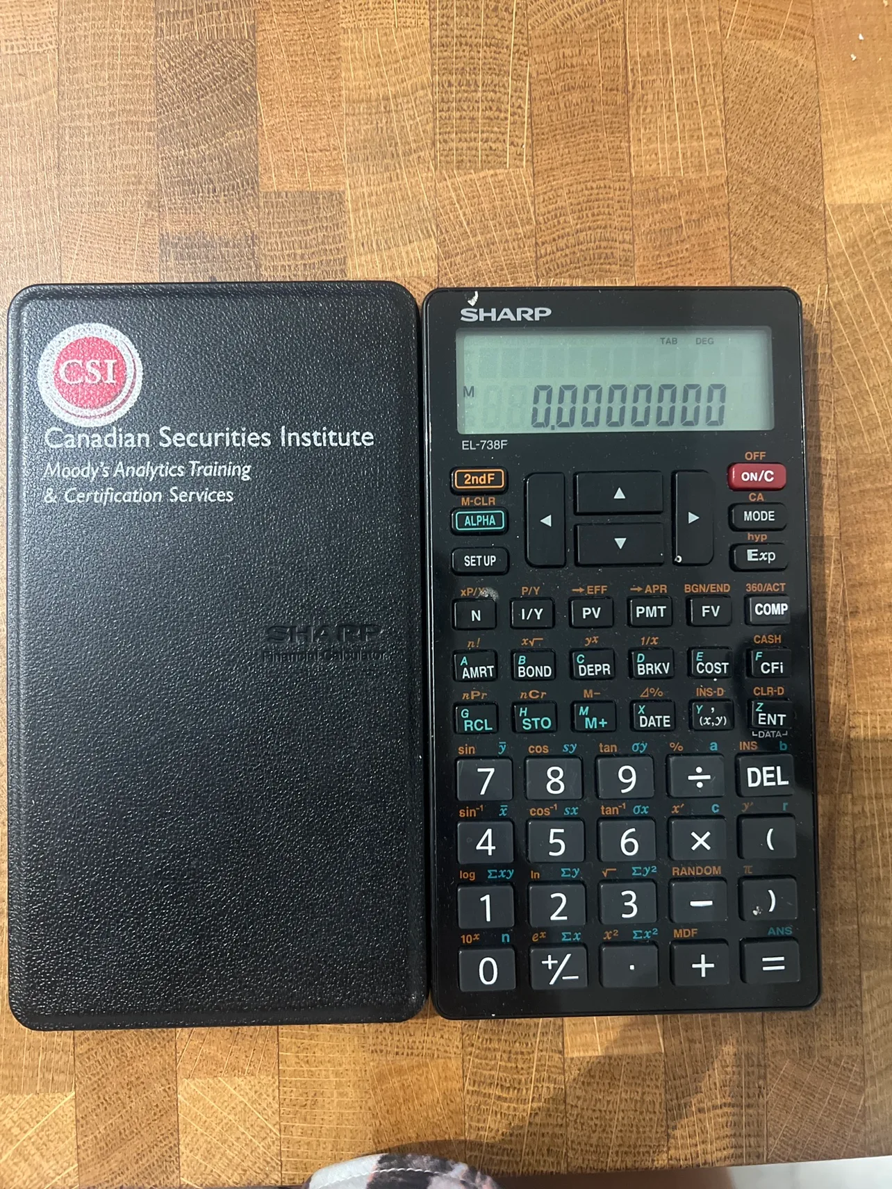 Sharp EL-738F Financial Calculator thumbnail