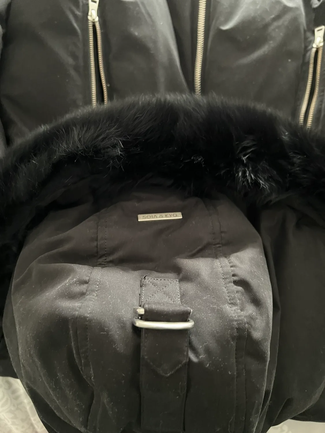 Soia & Kyo Men's Black Puffer Jacket high end, designer image indicator(4)