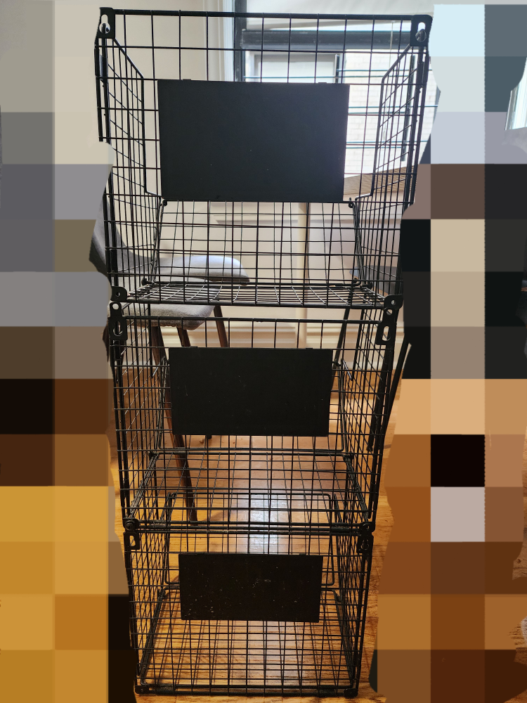 Black Wire Storage Shelf