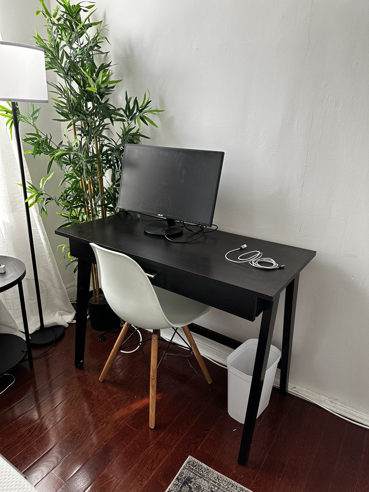 Black Desk with Drawer