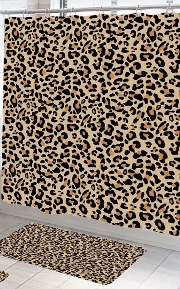 Leopard Print Shower Curtain - NEW - photo 2