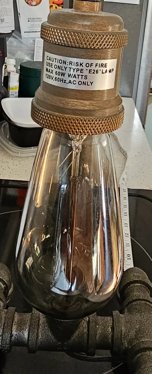 Steam Punk Industrial Pipe Faucet Table Lamp image indicator(4)