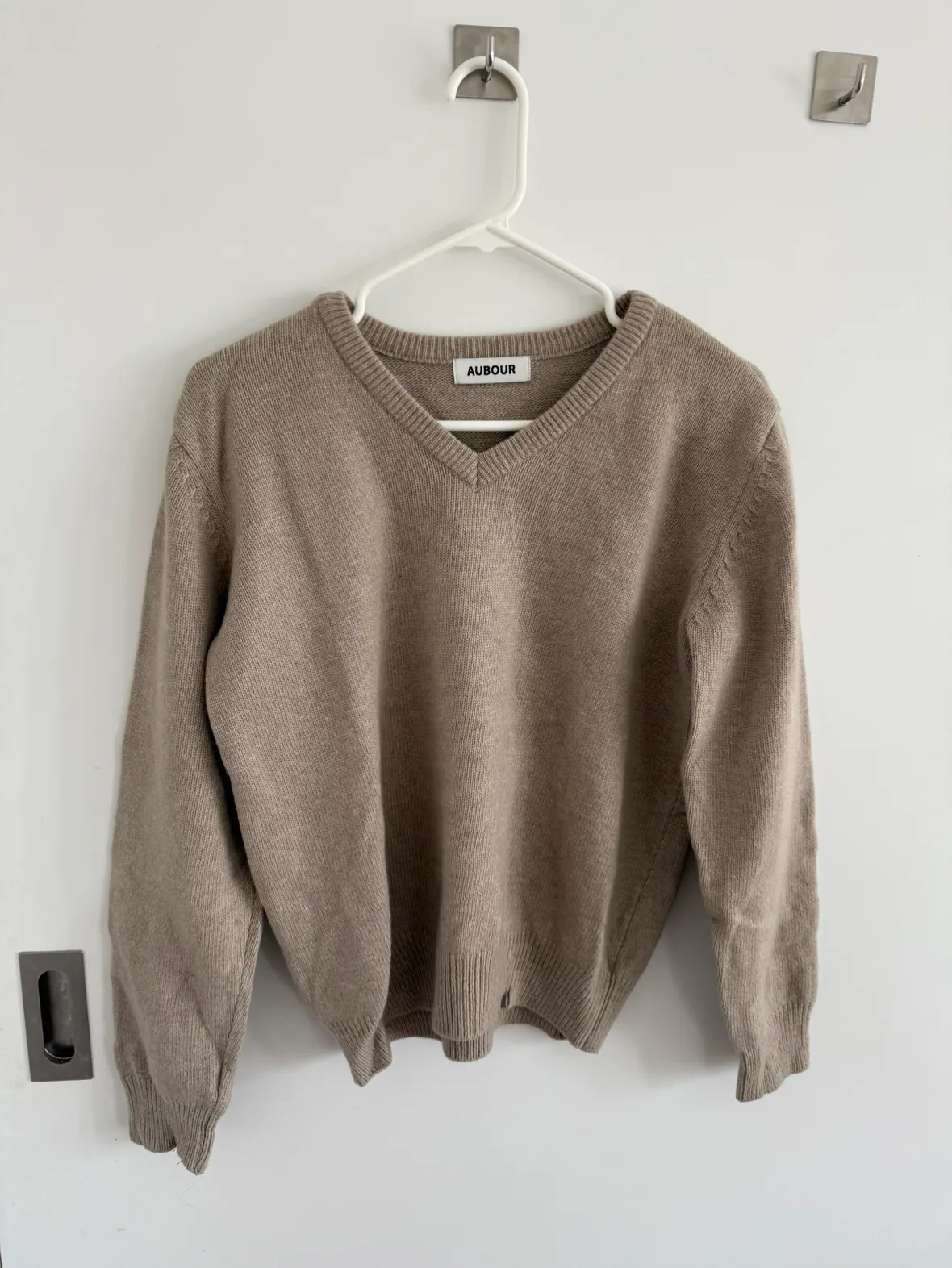 AUBOUR Beige Knit Sweater thumbnail