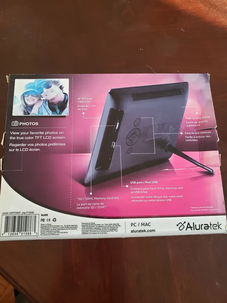 NEW!!  8" Digital Photo Frame image indicator(2)