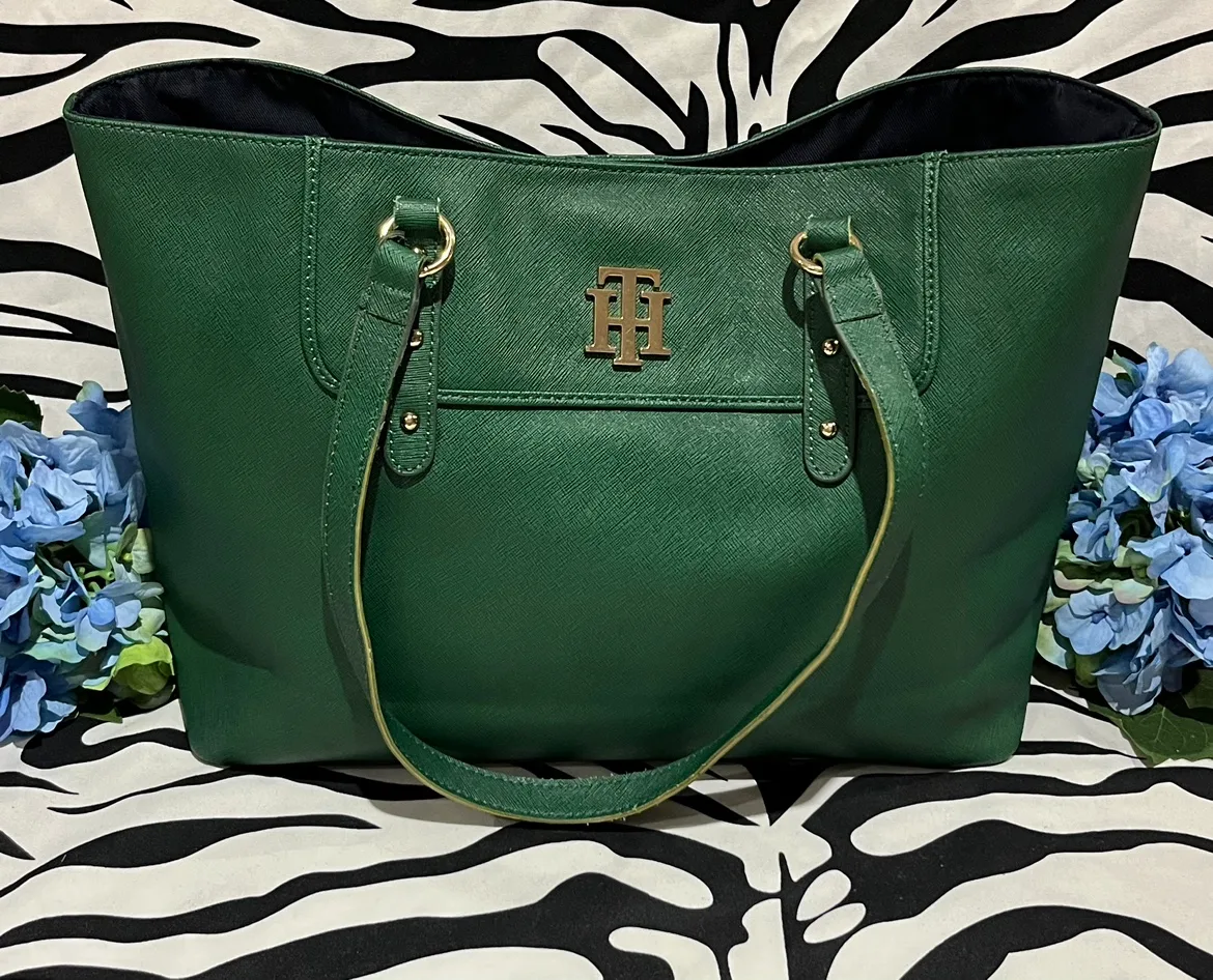 Tommy Hilfiger Green Tote thumbnail