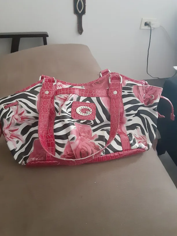 Zebra and Rose Handbag thumbnail