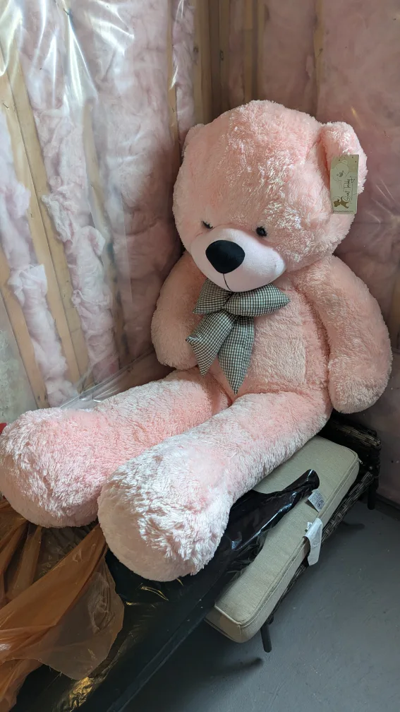Giant Pink Teddy Bear Lifesized 5ft Brand New image indicator(4)