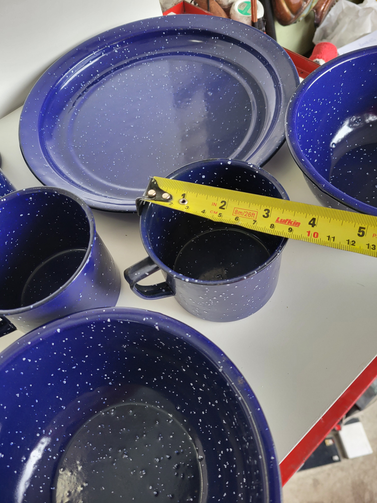 Blue Enamelware Dinnerware - photo 4
