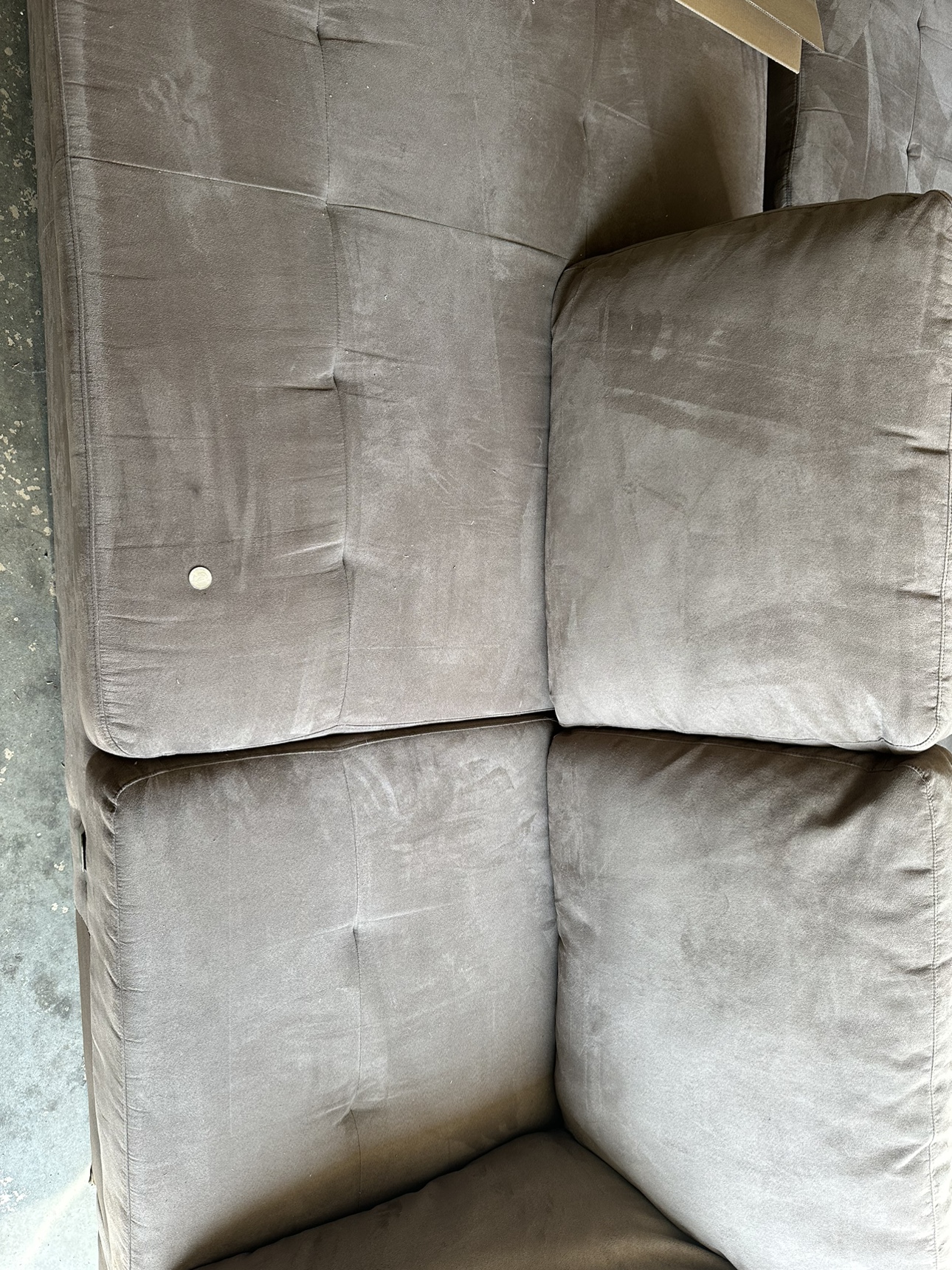 2 piece sectional couch minor wear and tear - photo 5