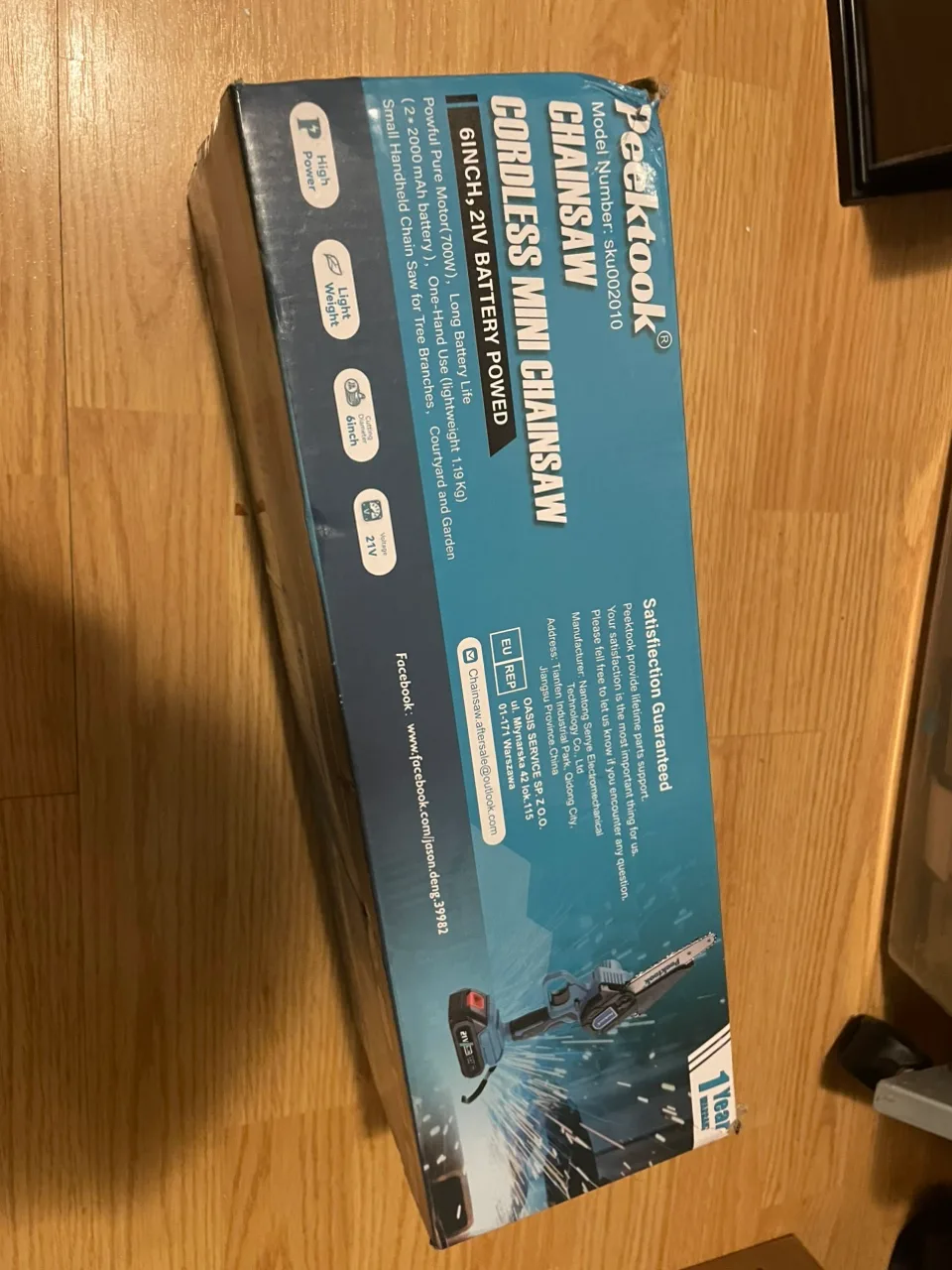 Peektook Cordless Mini Chainsaw image indicator(3)