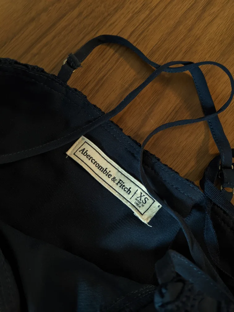 Abercrombie & Fitch Navy Blue Lace Dress image indicator(3)