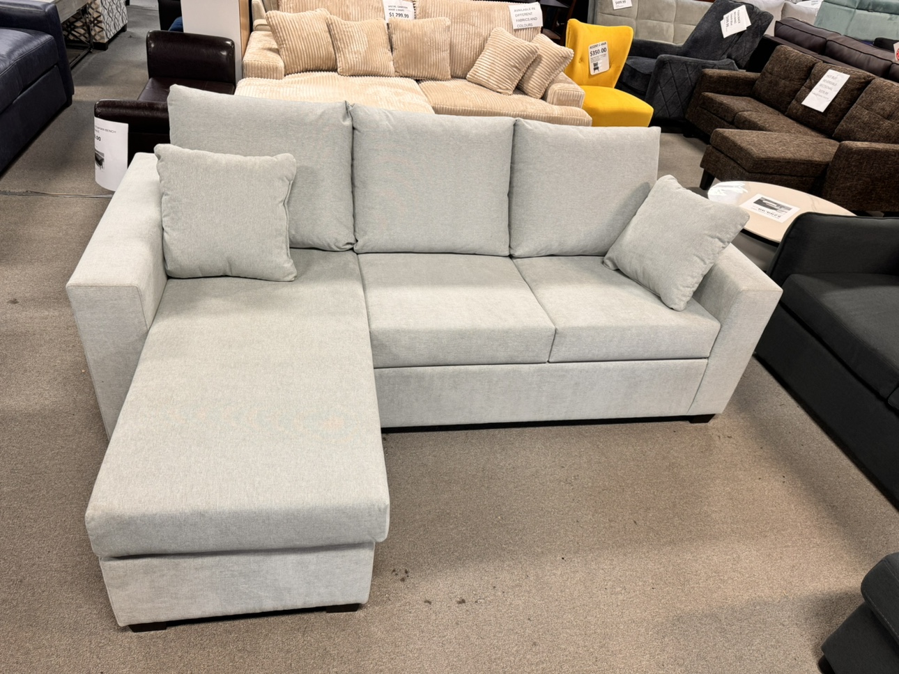 Grey Sectional reversible - Canadian made
