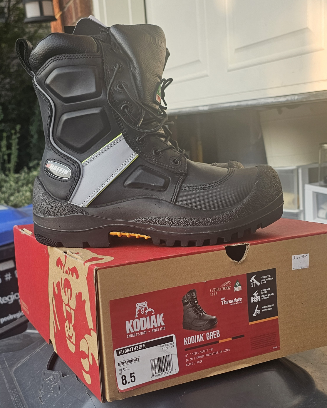 Kodiak Mens Work Boots Size 8.5 - photo 2