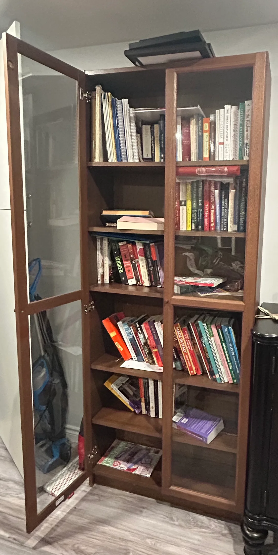 IKEA “Billy” Glass Door Bookcase