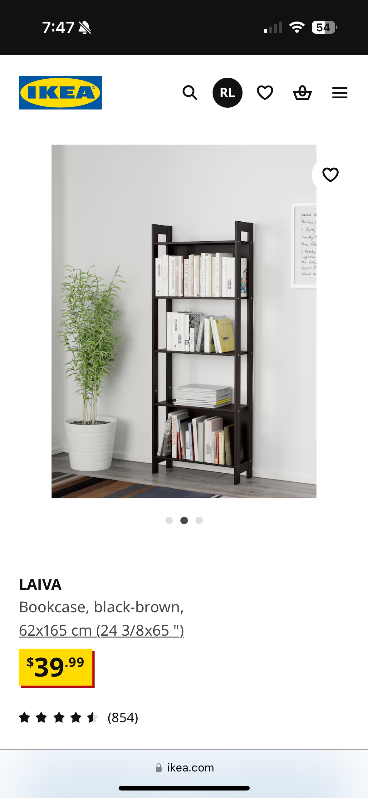 IKEA LAIVA Bookcase Shelf - photo 2
