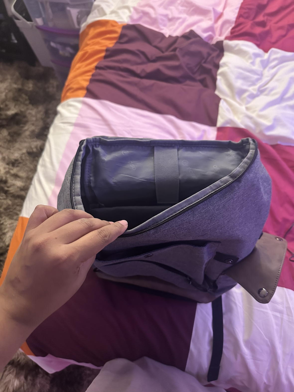 Grey and Brown Backpack - photo 2