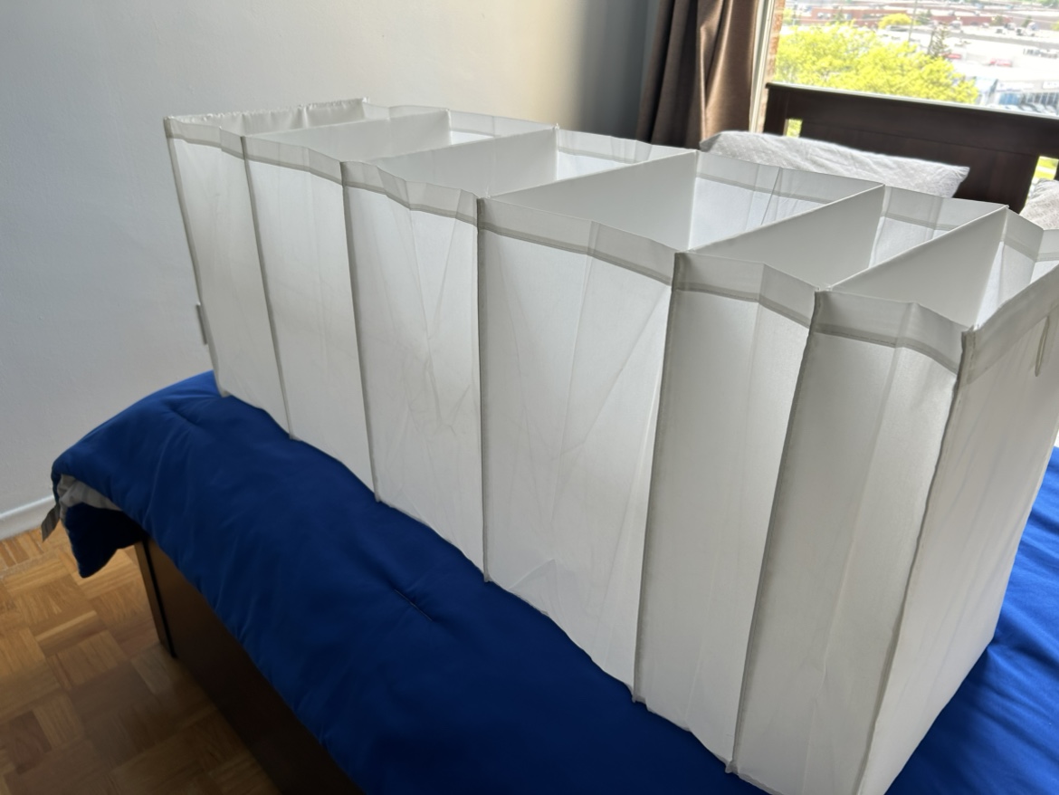 IKEA-Organiser Storage-6 Compartments-White - photo 3