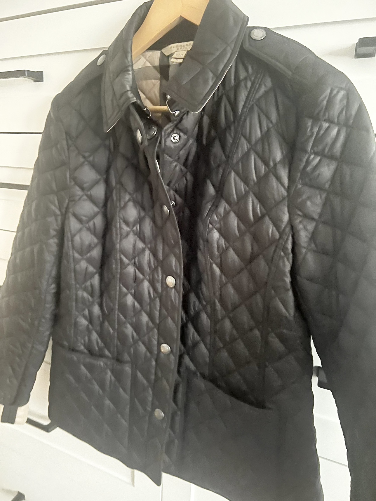 Black Burberry Quilted Jacket - photo 4