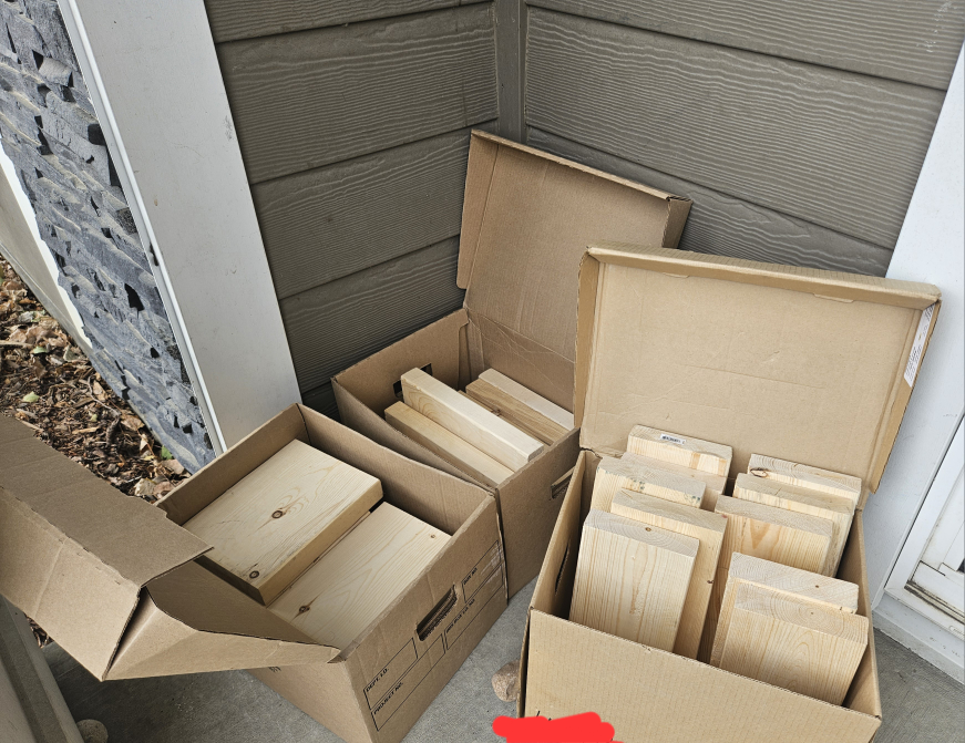 Must go Wood cutoff 3 boxes