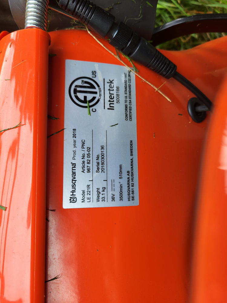 Husqvarna Battery Lawn Mower - photo 2