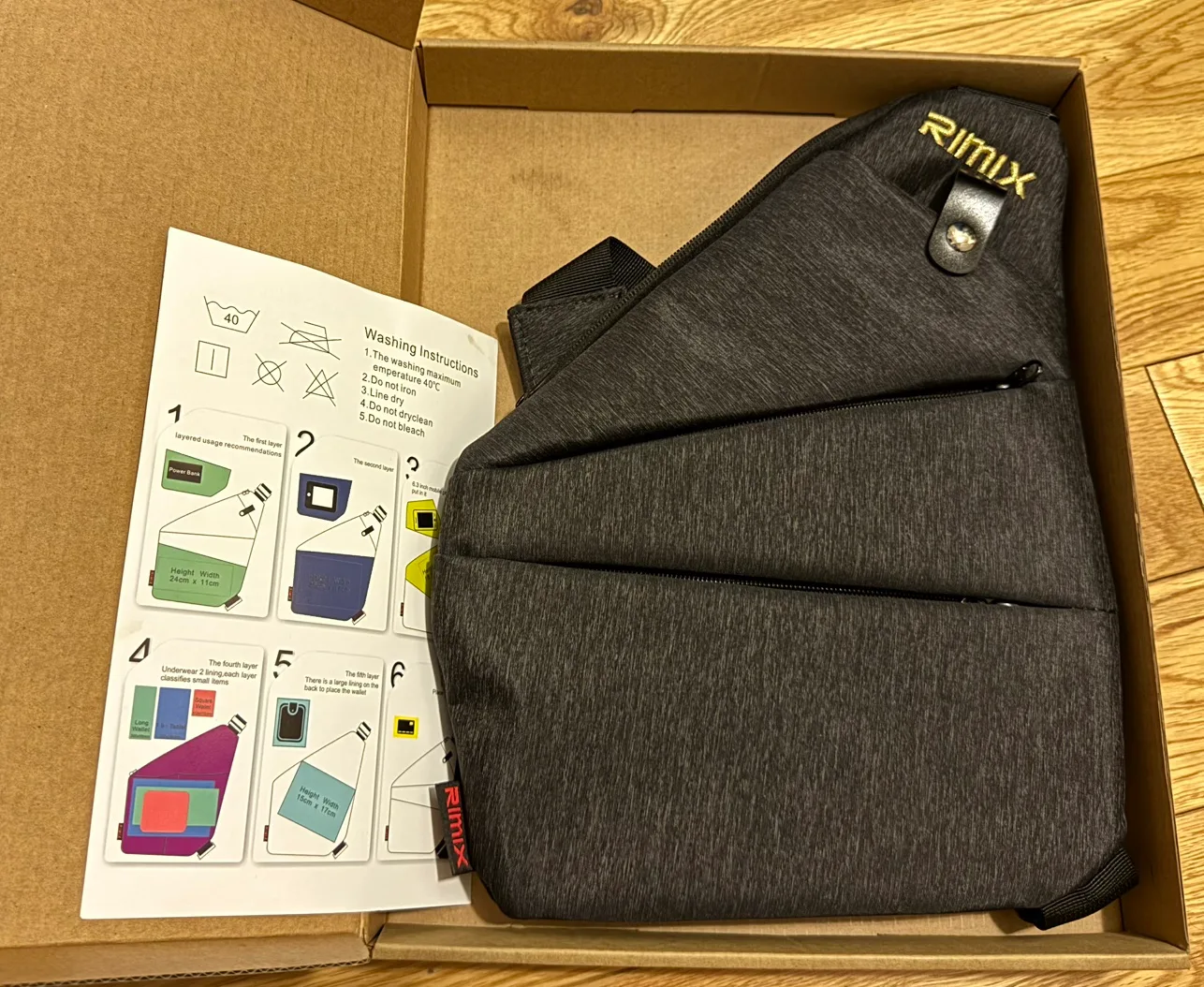 RIMIX anti-theft hidden multi-purpose security bag image indicator(2)