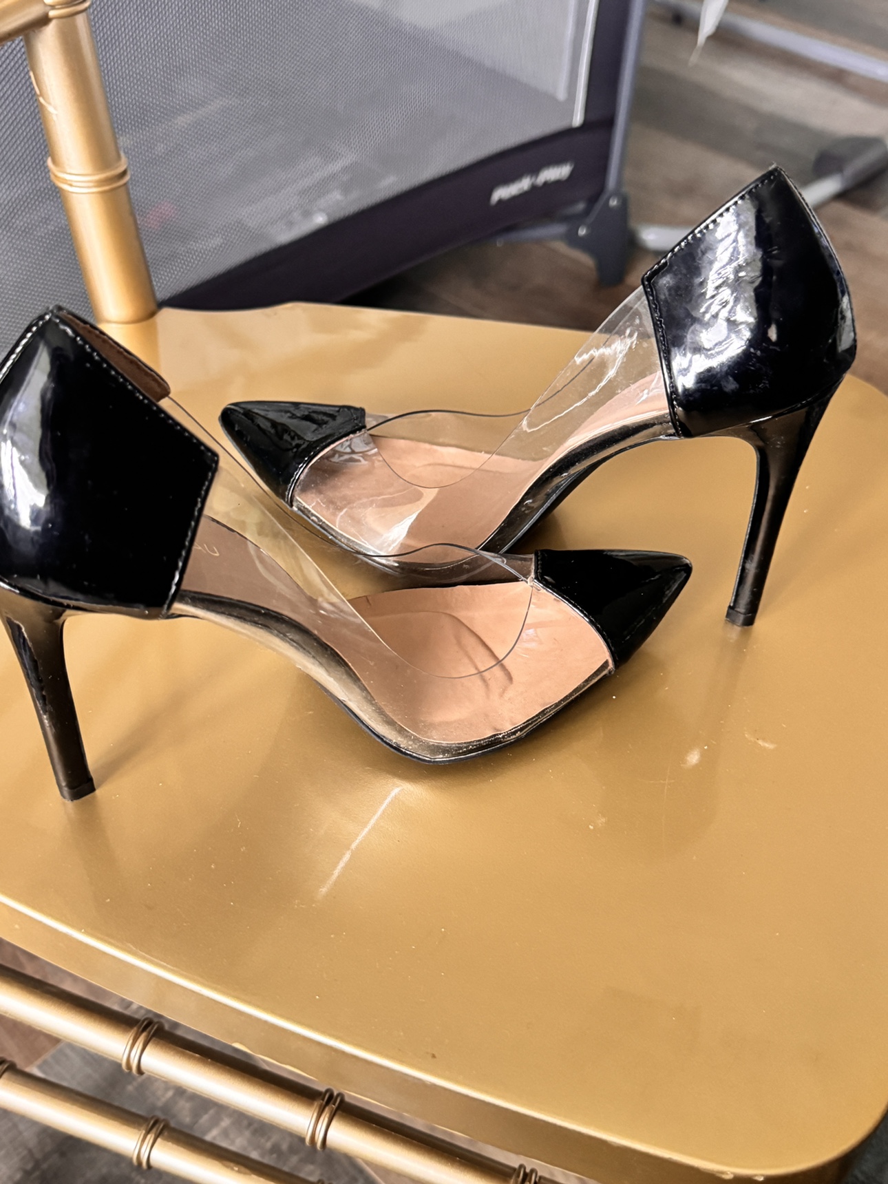 Black and Clear Heels 8.5 - photo 2