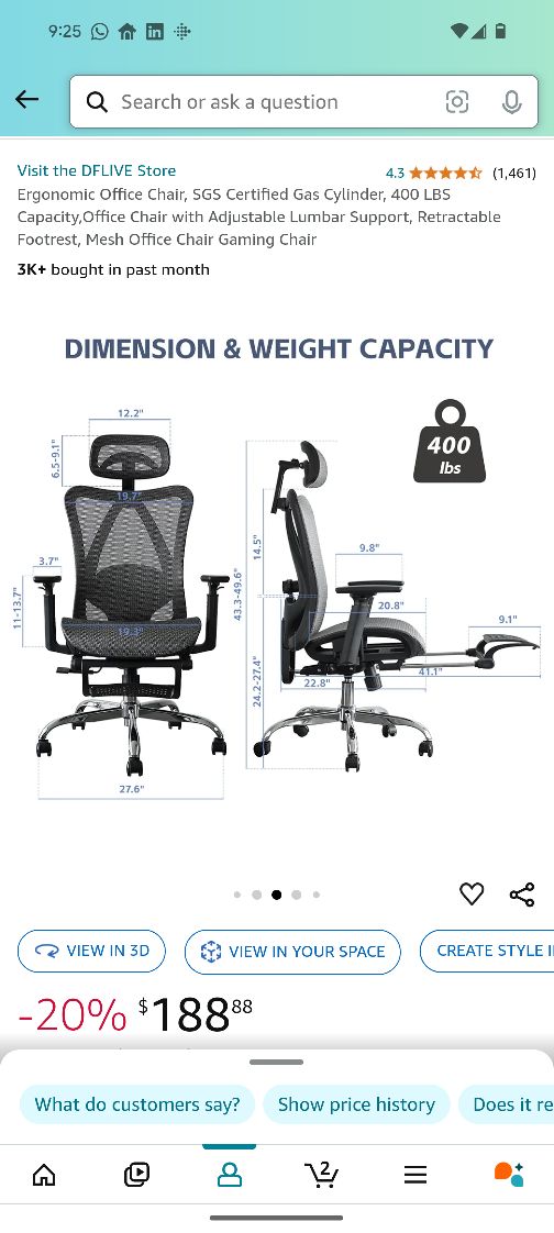 Ergonomic Mesh Office Chair like new - photo 2