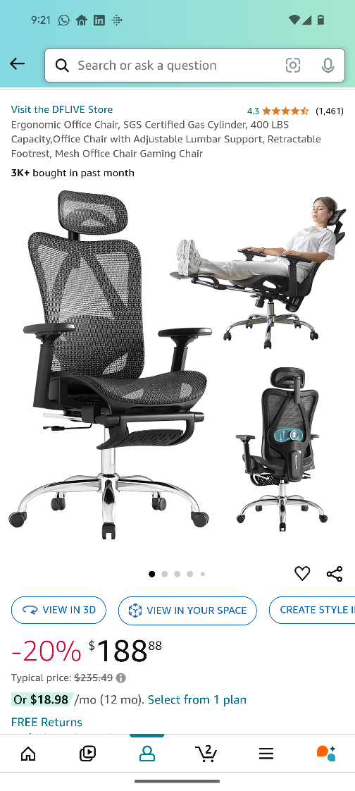 Ergonomic Mesh Office Chair like new - photo 4