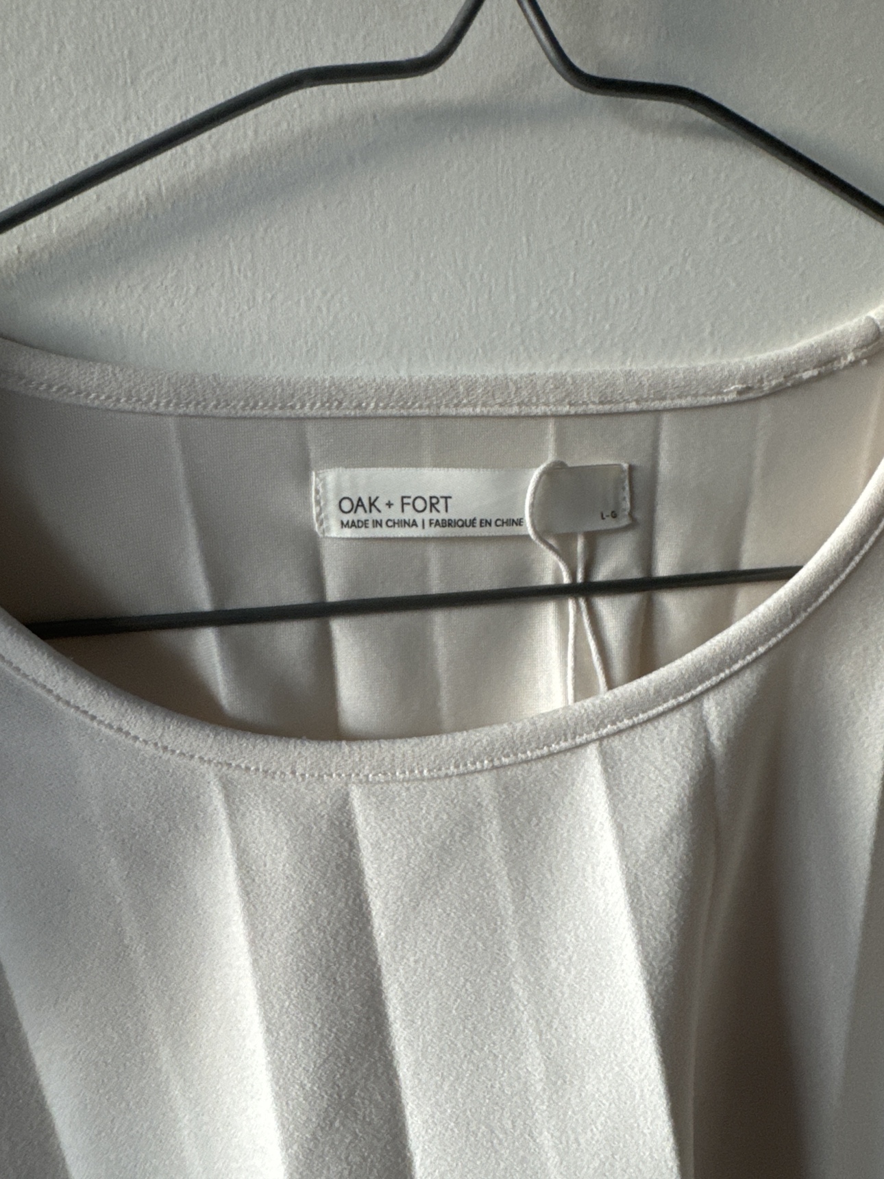 Oak + Fort White Pleated Blouse - photo 4