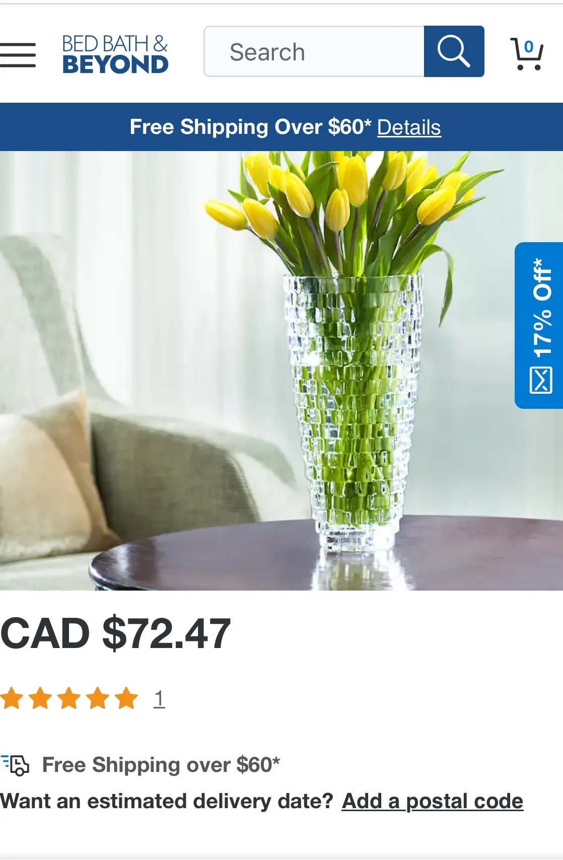 Mikasa Palazzo Crystal Vase image indicator(4)