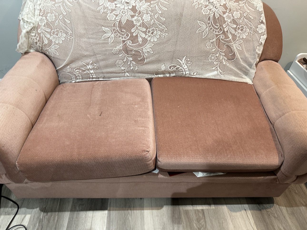 Pink love seat. Everything good sale check listing