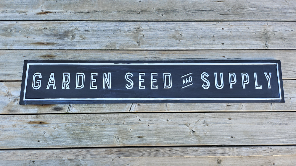 Garden Seed and Supply Sign