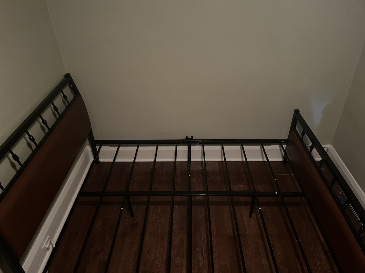 Queen Sized Metal Bed Frame with Headboard - photo 5