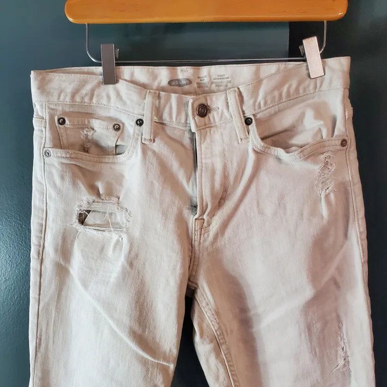 Old Navy Distressed Skinny Jeans image indicator(3)