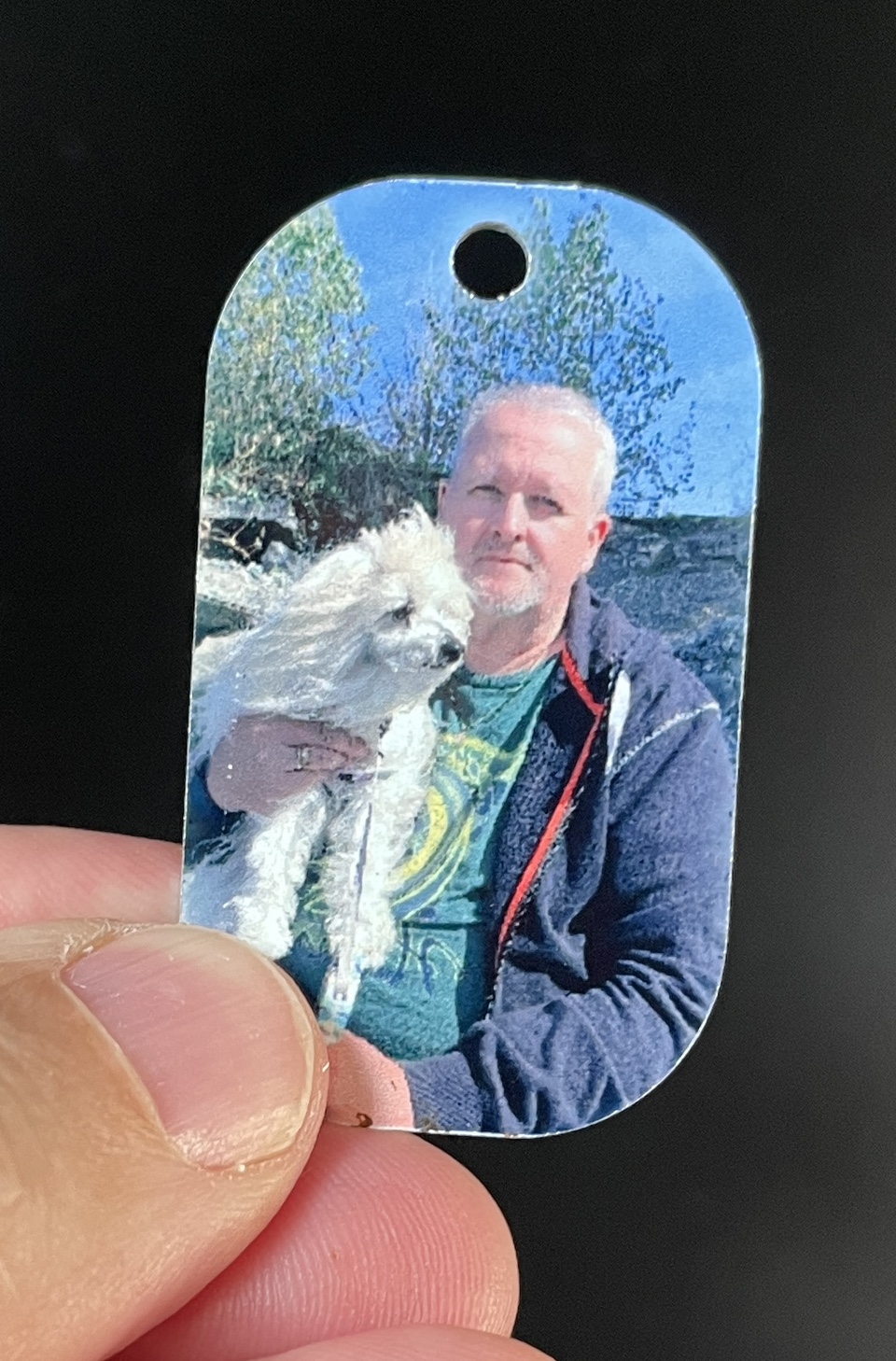 Personalized Dog Tag Keychain - photo 4