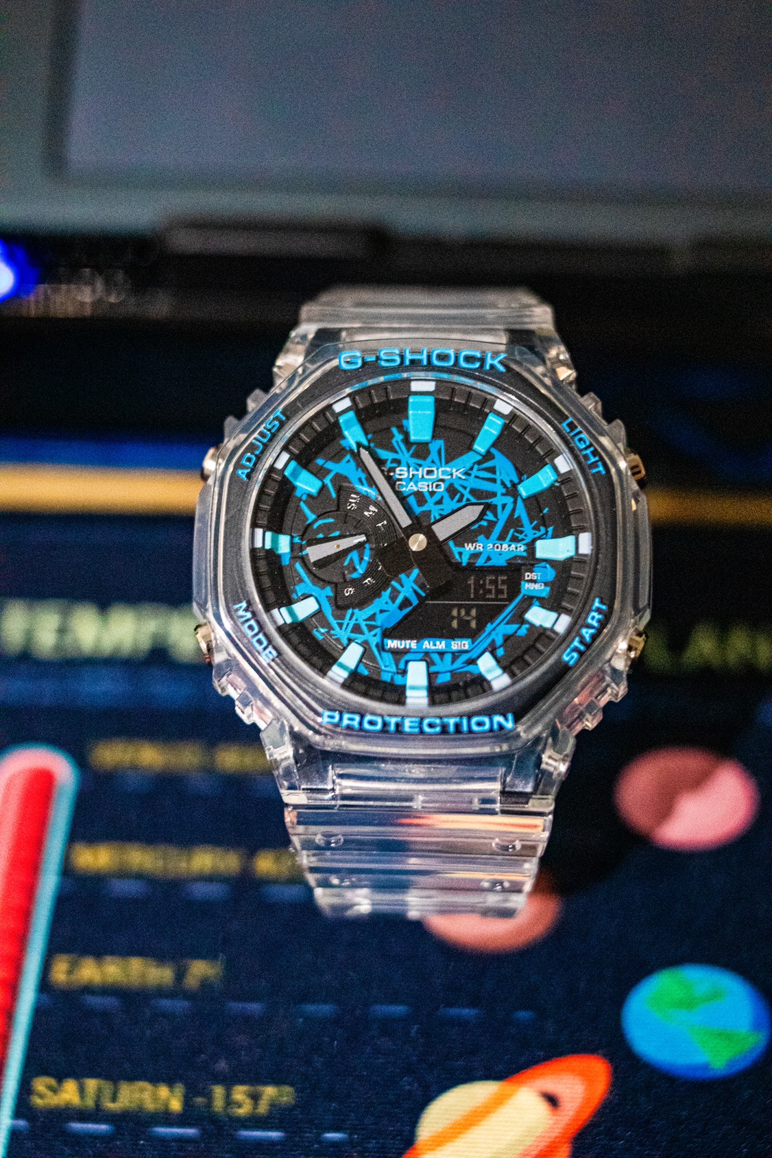 G-Shock Clear Blue Watch