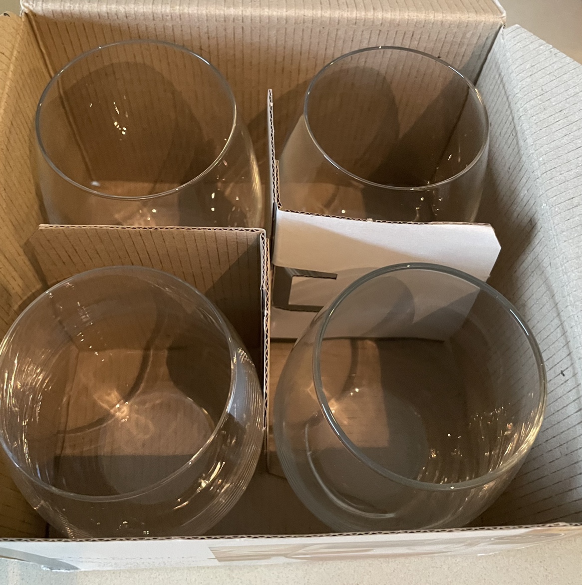 Set of 4 Stemless Wine Glasses - photo 2