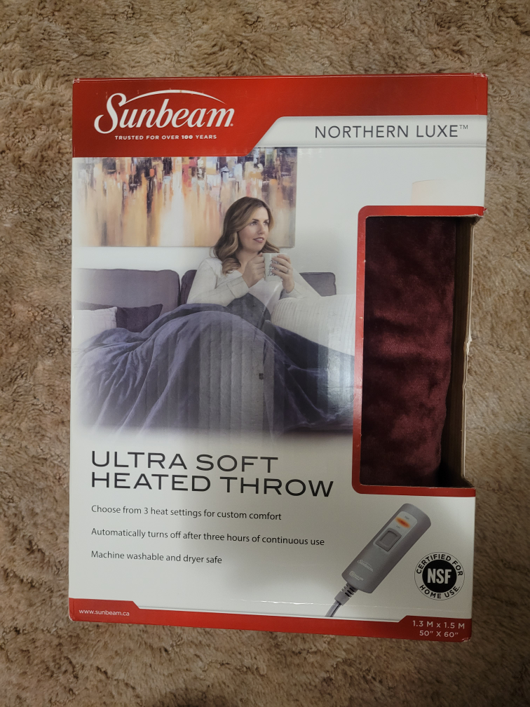 Sunbeam Ultra Soft Heated Throw