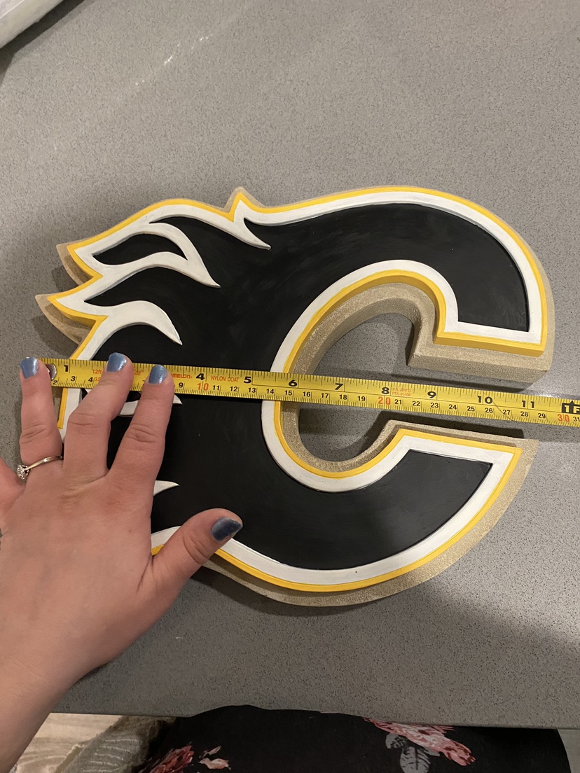Calgary flames flaming C wall decor - photo 5