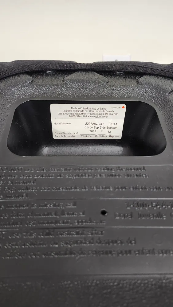 Cosco Booster Seat image indicator(2)