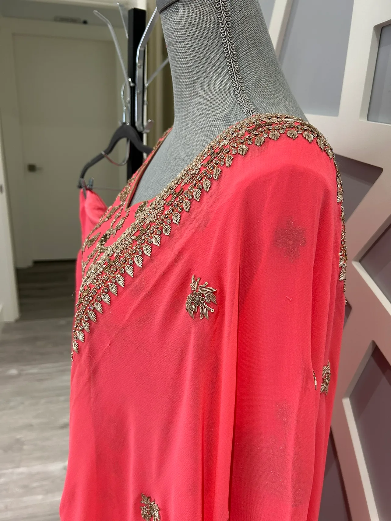 Pink Embroidered Salwar Kameez Suit image indicator(6)