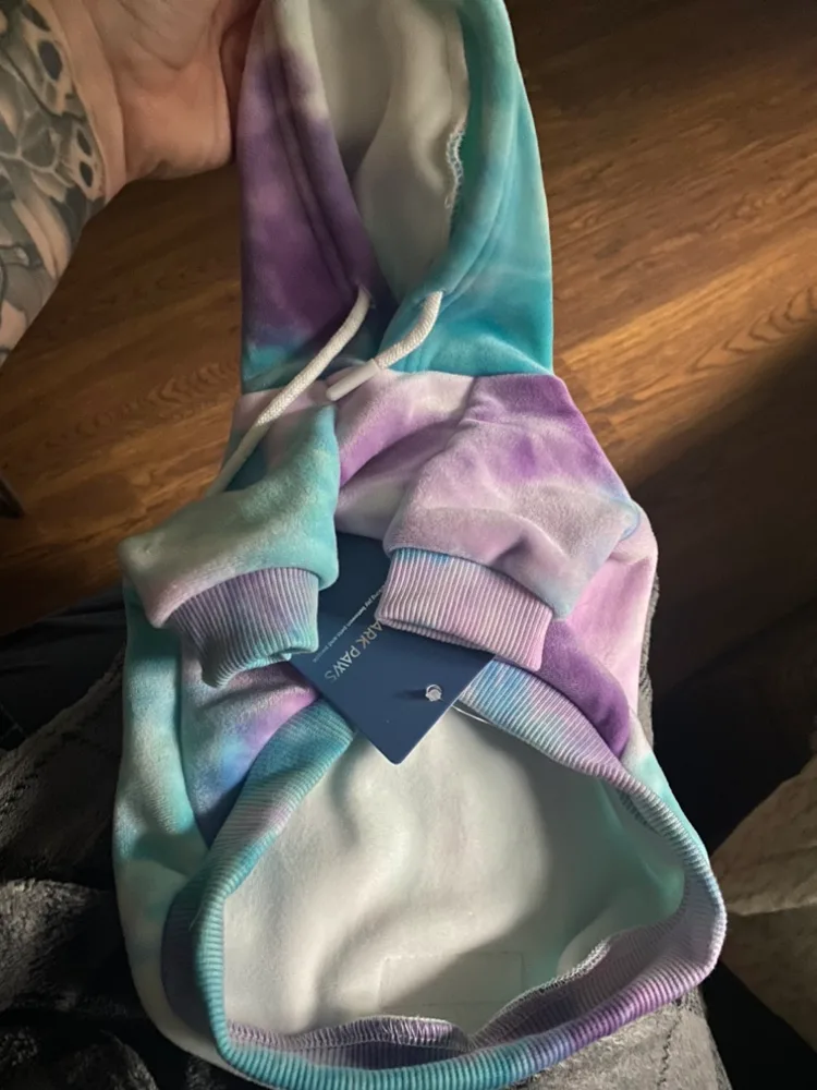 Spark Paws Tie Dye Dog Hoodie image indicator(3)