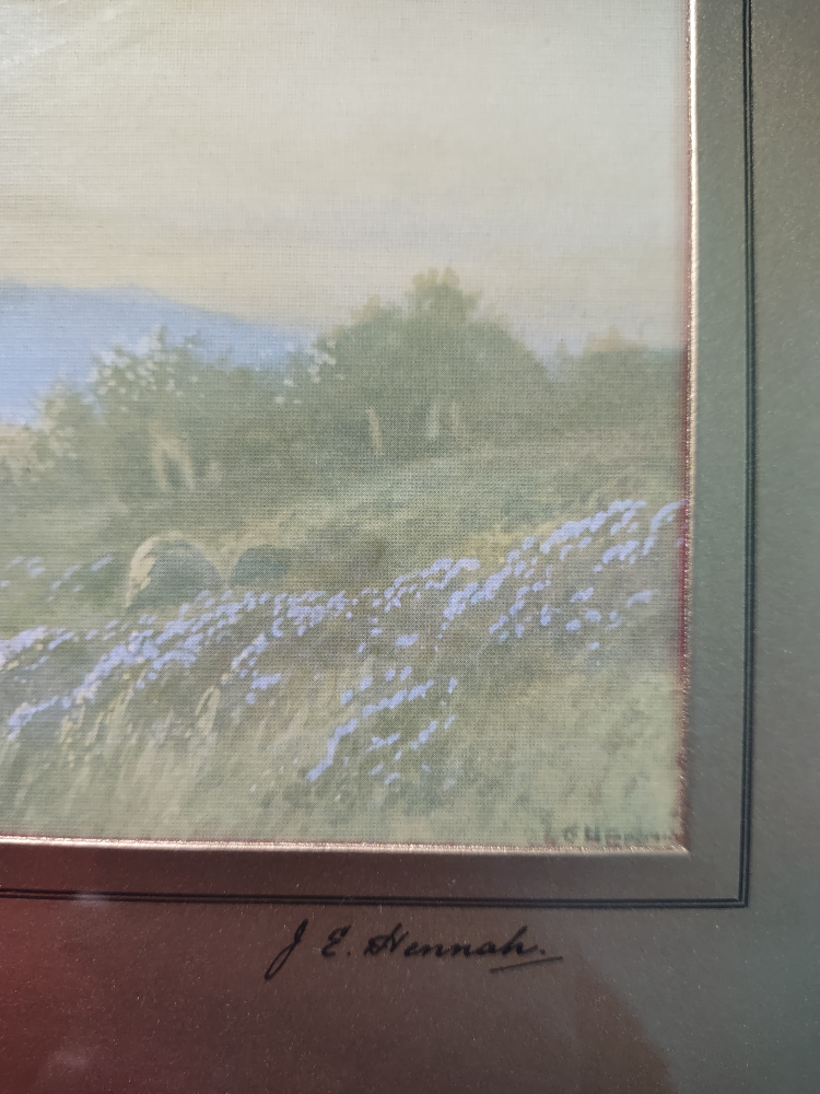 J.E. Hennah "A Moorland Afterglow" Painting - photo 4