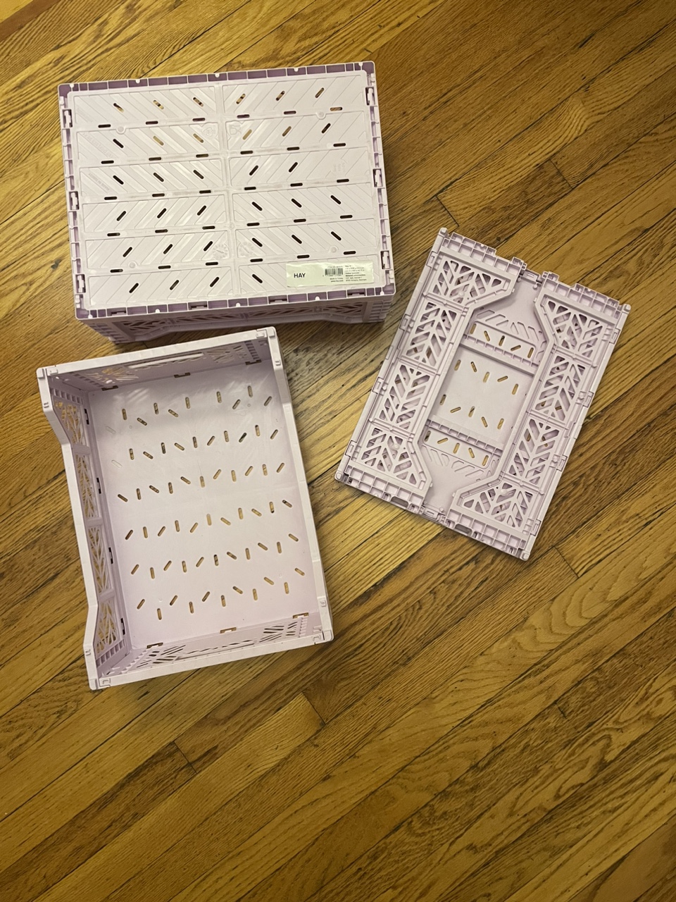 HAY Folding Crate Size M Lavender - photo 2