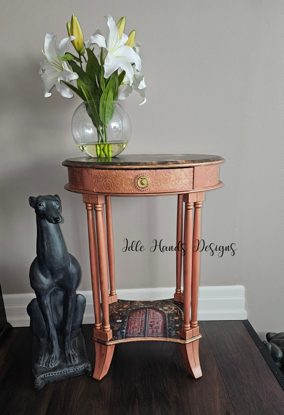 Custom Designed - Steampunk Kitten Accent Table - photo 3