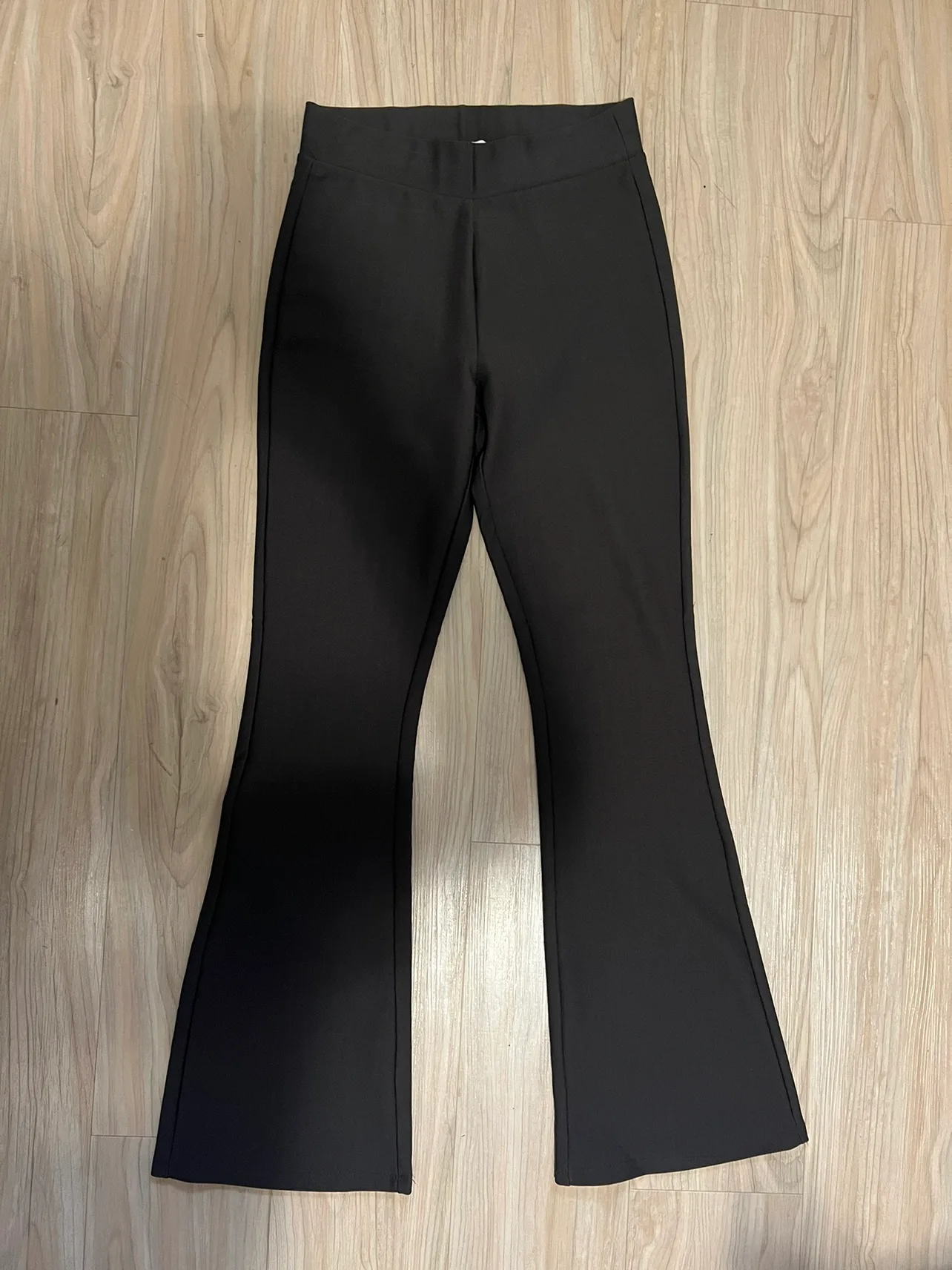 Sinsay Brown Flare Pants Size M (realistic S) image indicator(2)